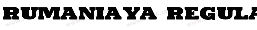 Rumaniaya Regular字体转换